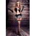 Костюм учительницы Candy Girl Ginger (топ, юбка с пажами, трусы, перчатки, галстук, чулки, очки, указка), черно-красный, OS