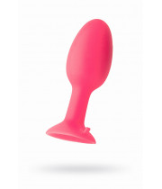 Анальная втулка TOYFA POPO Pleasure со стальным шариком внутри, силиконовая, розовая, 10,5 см