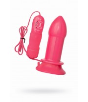 Анальная втулка TOYFA POPO Pleasure, 5 режимов вибрации, TPR, розовая, 13 см