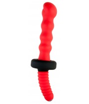 Вибратор TOYFA Black&Red, силиконовый, красный, 18 см, ?4,5