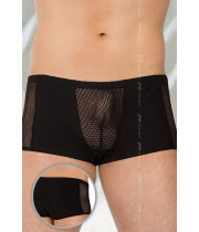 Шорты мужские с сеткой SoftLine Collection, черные-XL
