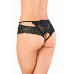 Эротические трусики Erolanta Lingerie Collection кружевные черные (46-48)