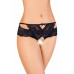Эротические трусики Erolanta Lingerie Collection кружевные черные (46-48)