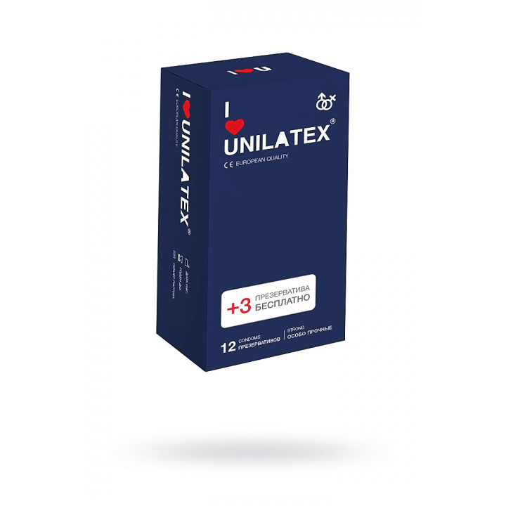 Презервативы Unilatex Extra Strong гладкие №12