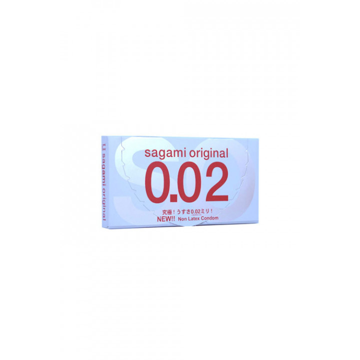 Презервативы Sagami Original 0.02 УЛЬТРАТОНКИЕ,гладкие №2