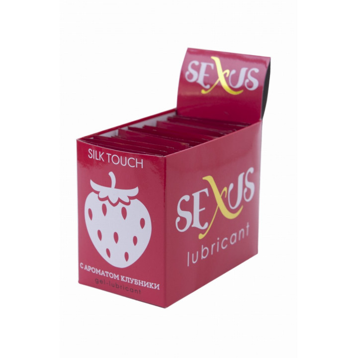 Гель-лубрикант на водной основе с ароматом клубники Silk Touch Stawberry 6 мл (1*50)