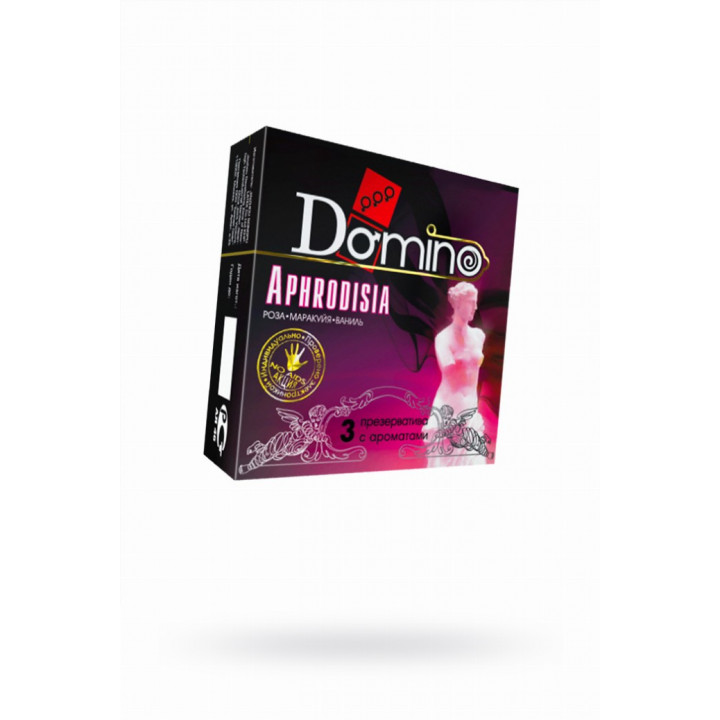 Презервативы Luxe DOMINO PREMIUM Aphrodisia, роза, маракуйя, ваниль, 3 шт. в упаковке