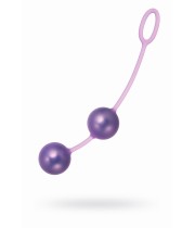 Вагинальные шарики Seven Creations, металлические в силиконе, фиолетовые, Ø3 см.
